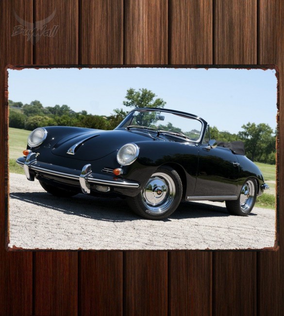 Металлическая табличка Porsche 356B 1600 Super 90 Roadster Металлическая табличка Porsche 356B 1600 Super 90 Roadster